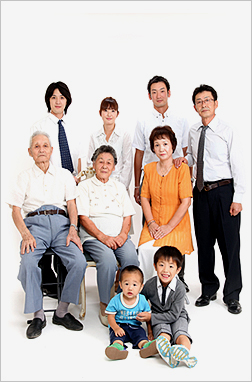 ���Ƒ��Ƃ̋L�O�ʐ^�̃T���v��3